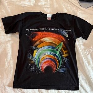 Black Space Graphic Tee NATIONAL AIR AND SPACE MUSEUM